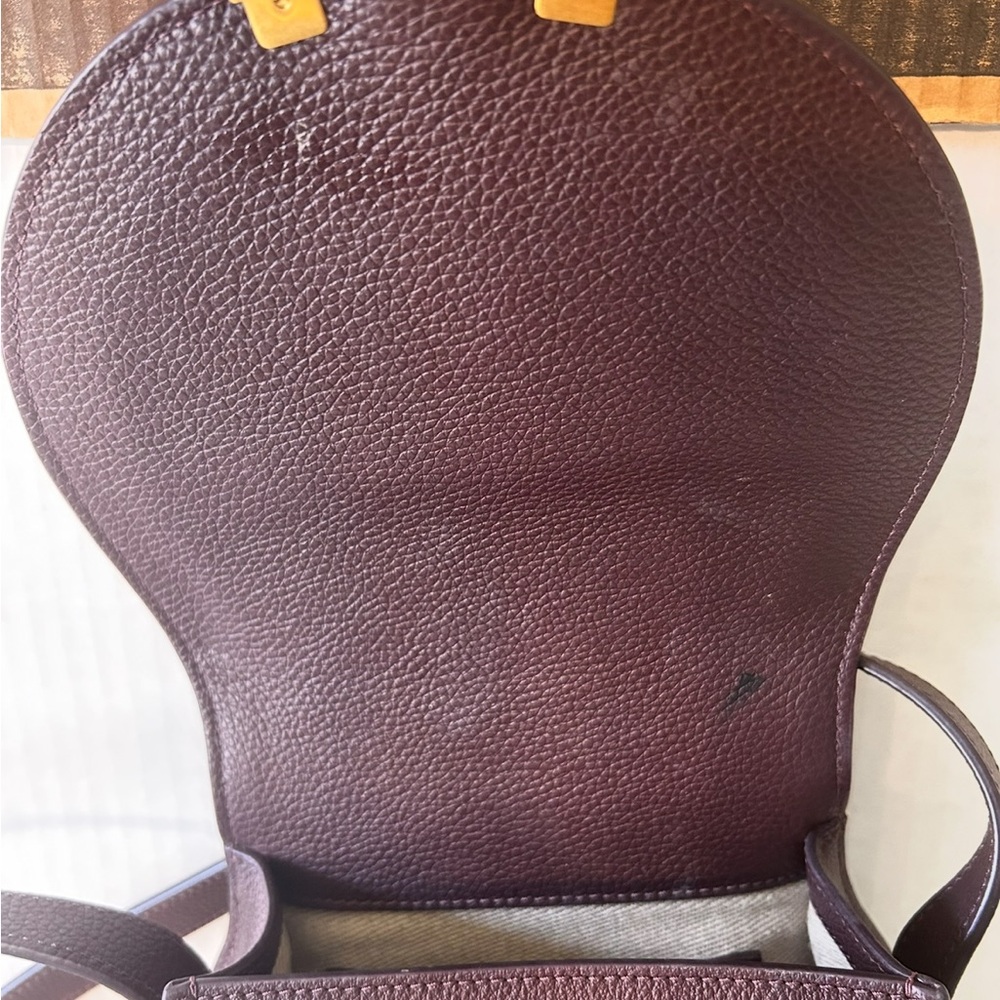 Chloe Small Marcie Saddle Bag Deep Violine EUC Retail $1350 - Picture 5 of 14